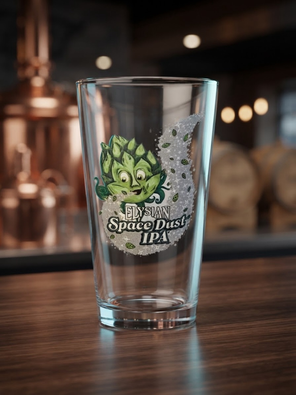 Elysian Space Dust IPA Pint Beer Glass - Breweriana Barware Theme . NWT